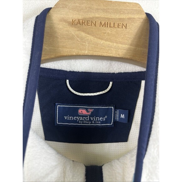 Vineyard Vines Vest Mens M Fleece Full Zip Sleeveless Outdoors - Picture 4 of 9